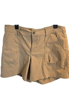 Columbia Womens Khaki Flat-Front Shorts